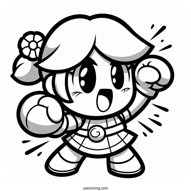 Brawl Stars Coloring Page Of Shelly In Iconic Pose