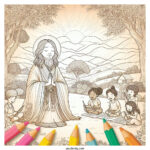 jesus coloring pages featured image