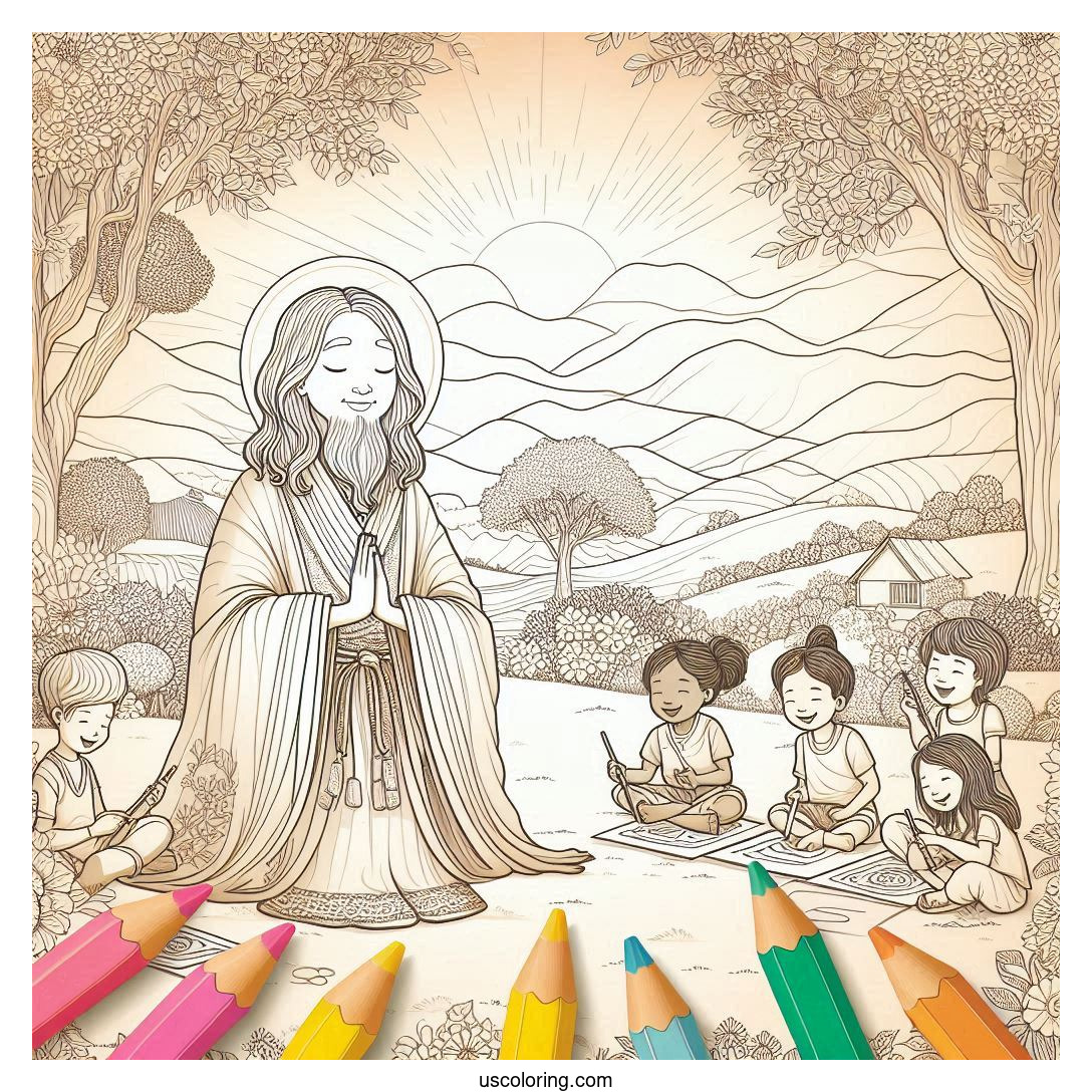 jesus coloring pages featured image