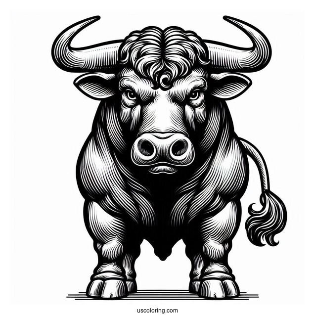 Front View Of Big Bull