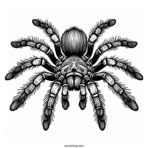Mexican Tarantula Coloring Page