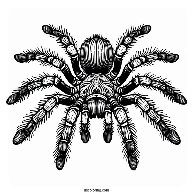 Mexican Tarantula Coloring Page