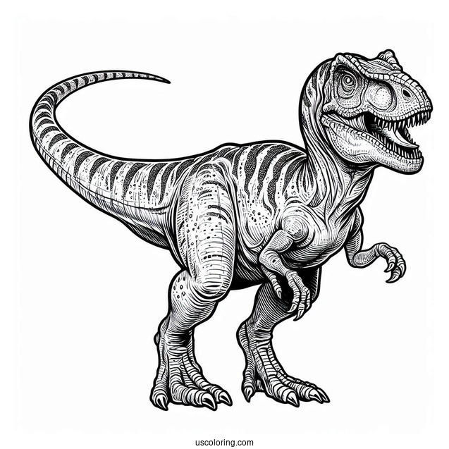 Powerful Kentrosaurus Coloring Page