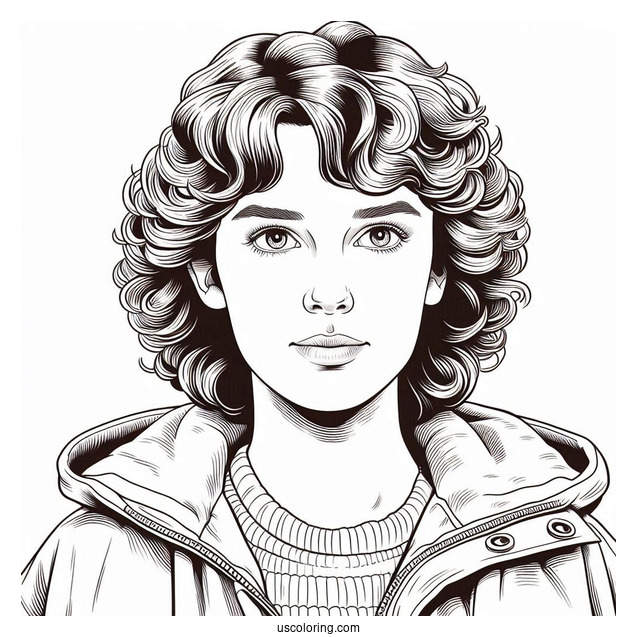 Nancy Wheeler Coloring Page