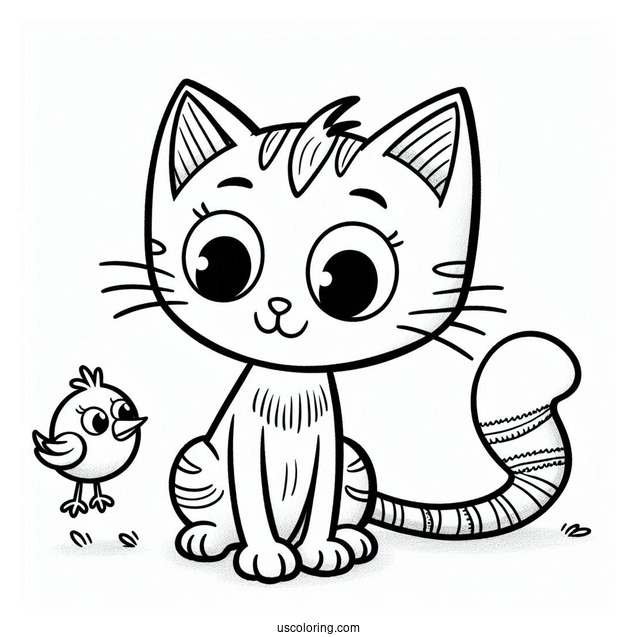 Pete The Cat With Yellow Bird