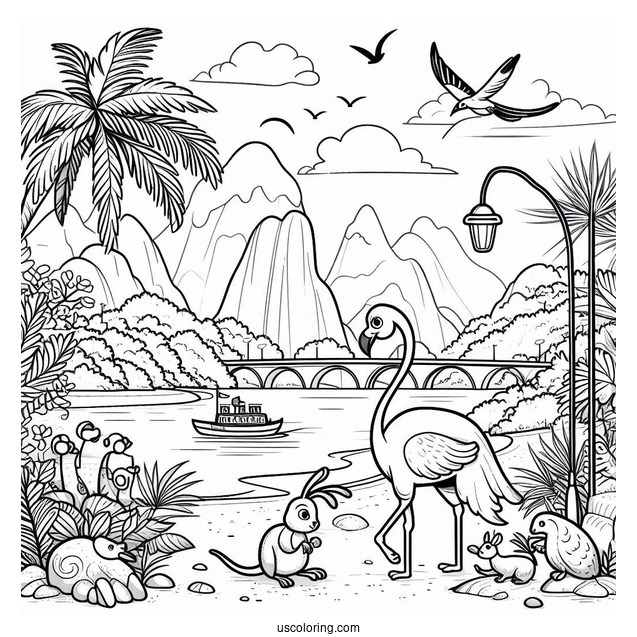 Rio Animals At The Beach