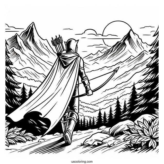 Green Arrow In The Mountains