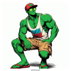 Hulk And Spider Man Coloring Page