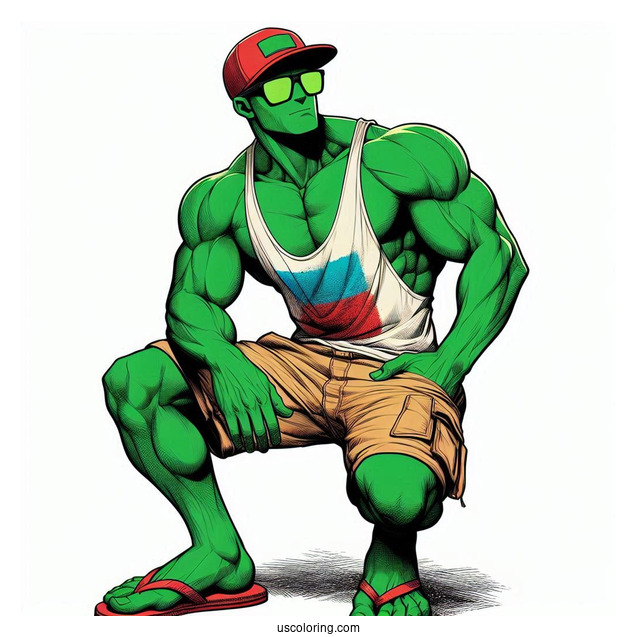 Hulk And Spider Man Coloring Page