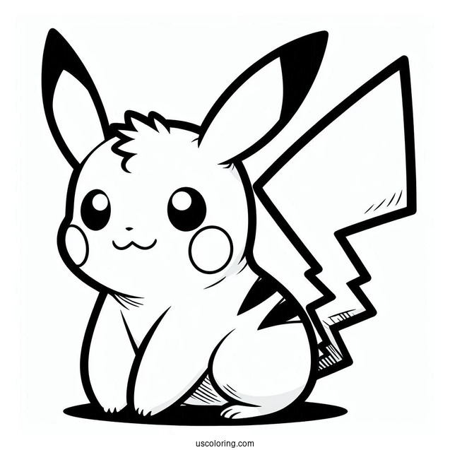 Pikachu Libre Coloring Sheet