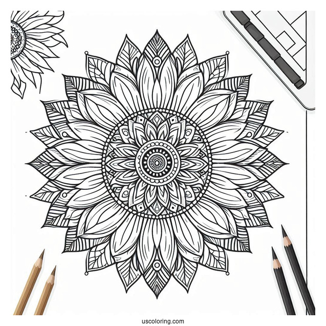 Mandala Coloring Sheet For Adults
