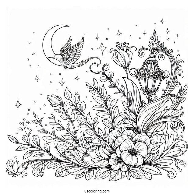 Coloring Page Of Flora, Fauna, and Merryweather