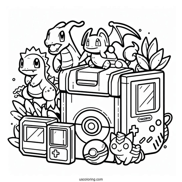 Outline Of Pokedex Coloring In