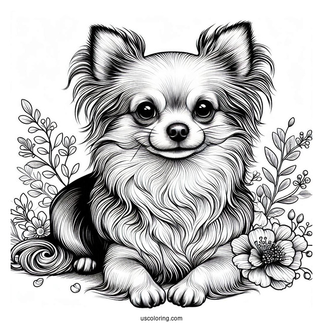 Realistic Chihuahua Coloring Page