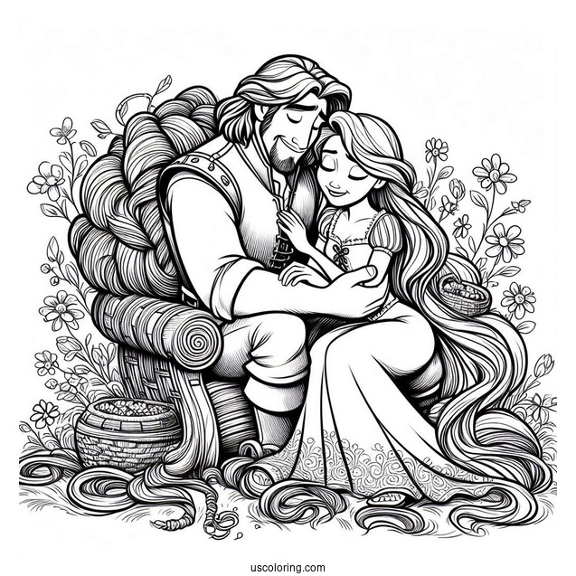 Rapunzel Comforting Maximus