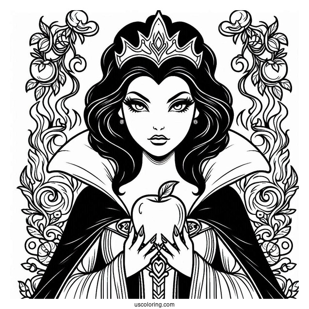The Evil Queen Coloring Page