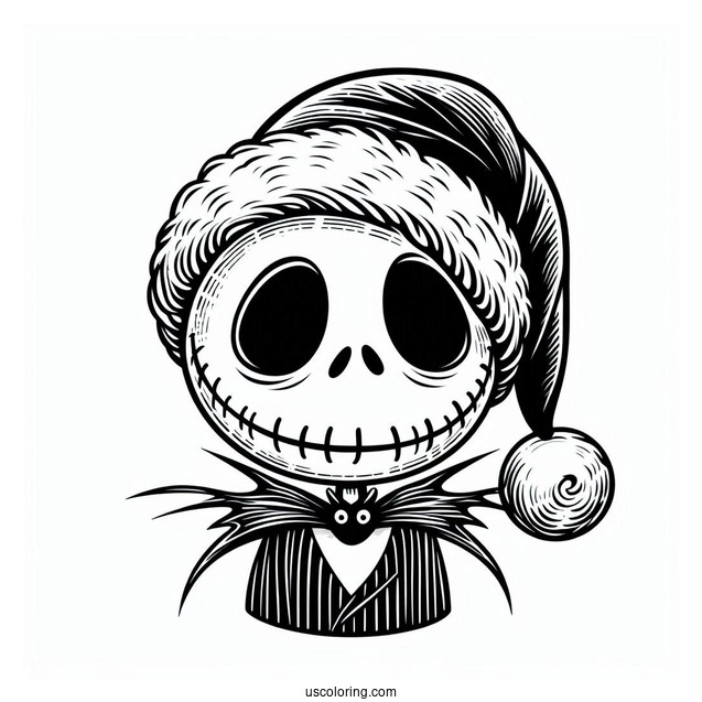 Jack Skellington In Santa Costume
