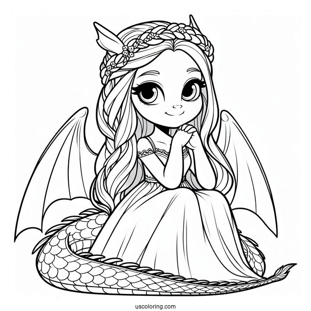 Girl Dragon From Shrek To Color