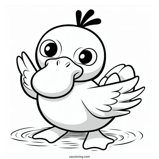 Psyduck Coloring Page And Natu