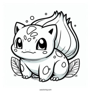Bulbasaur Coloring Page Pokemon Poster