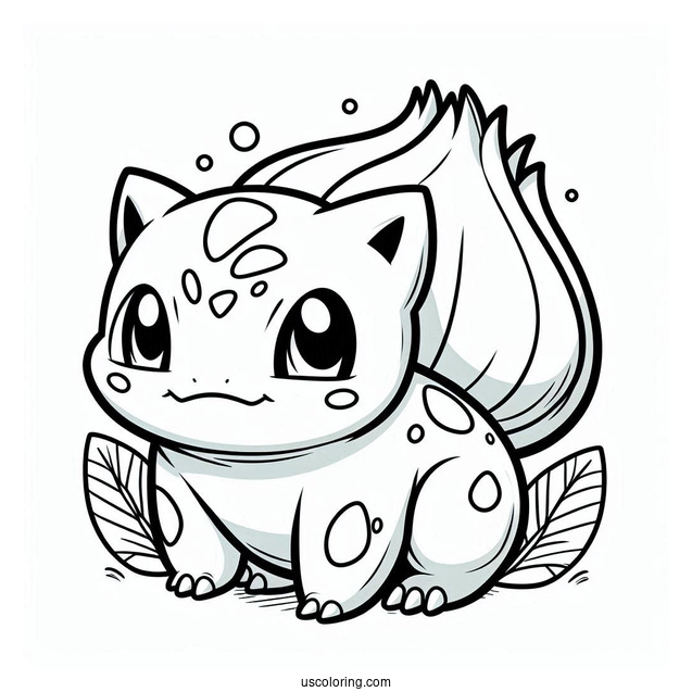 Bulbasaur Coloring Page Pokemon Poster