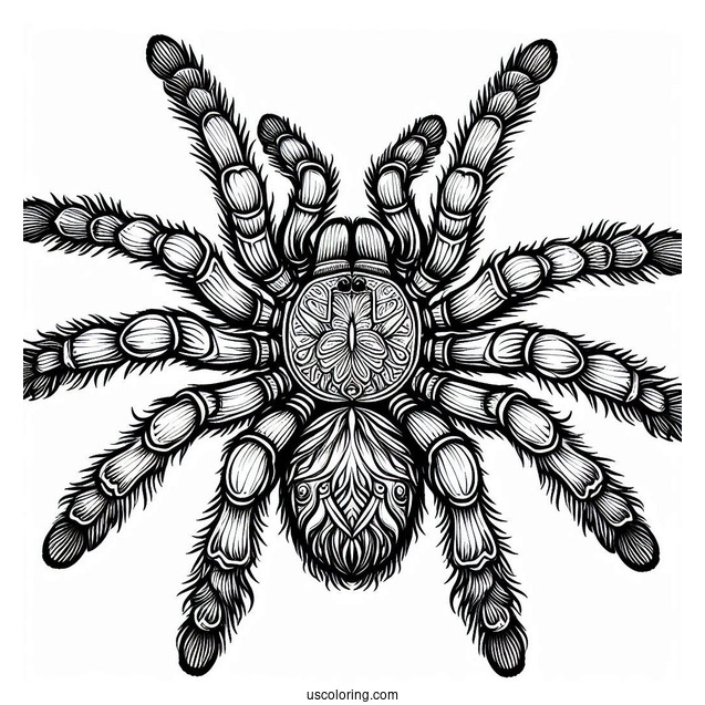 Giant Tarantula Coloring Page