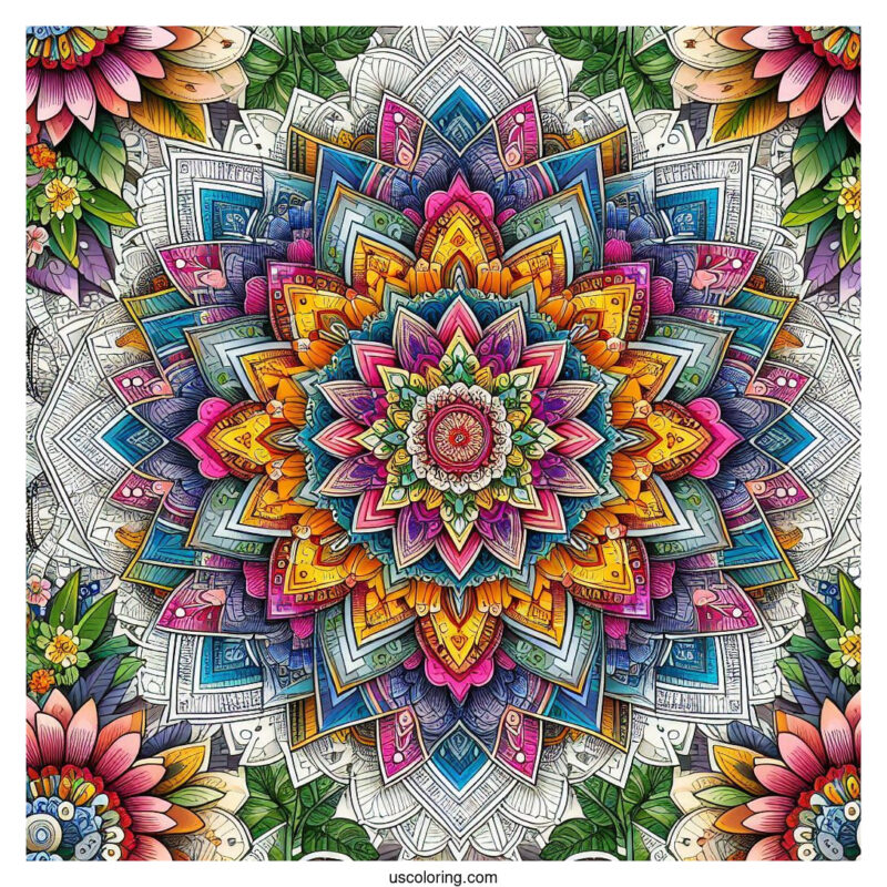 Pattern Coloring Page