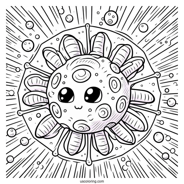 Detailed Coloring Page Of Cell