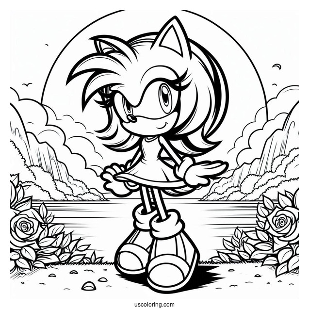 Amy Rose In Green Hill