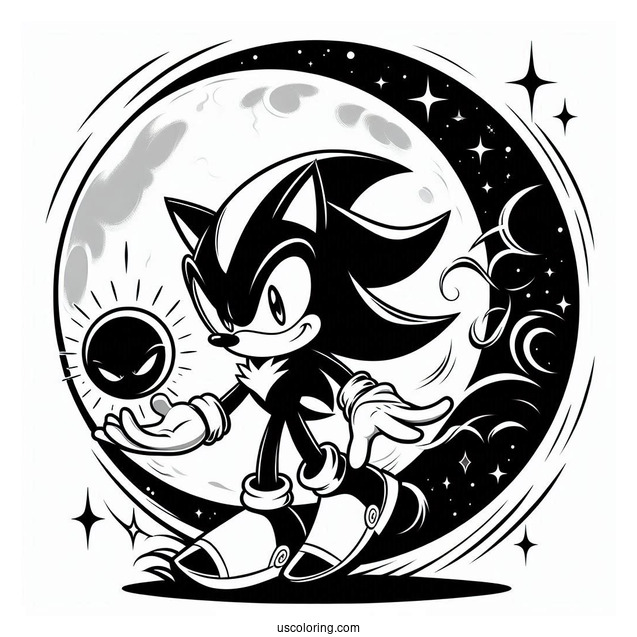 Shadow Coloring Page And Sonic The Hedgehog Poster
