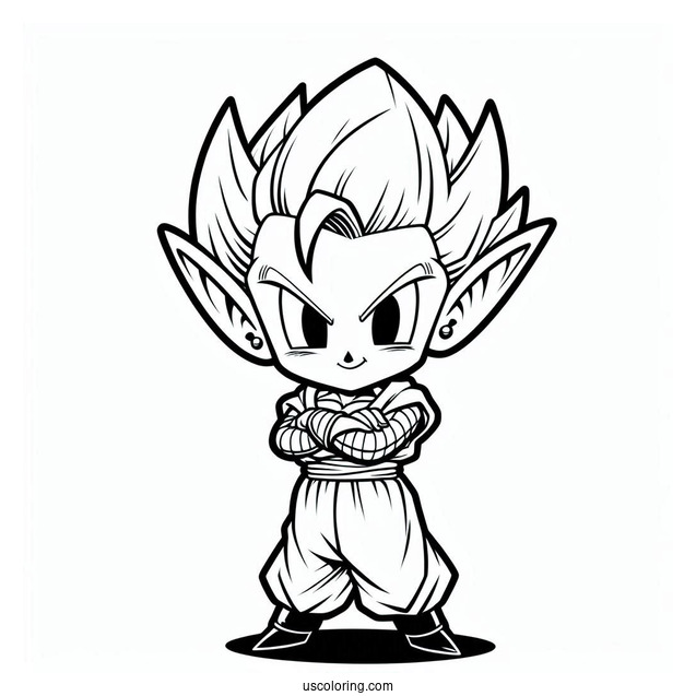 Piccolo Character Coloring Page