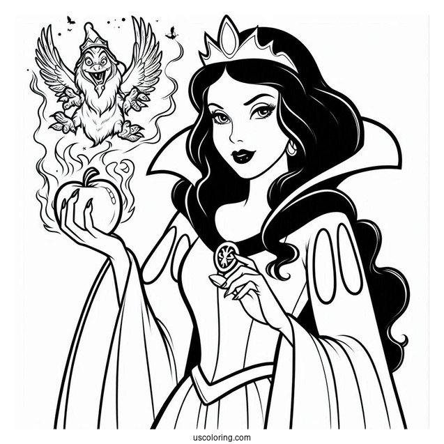 The Evil Queen Coloring Page
