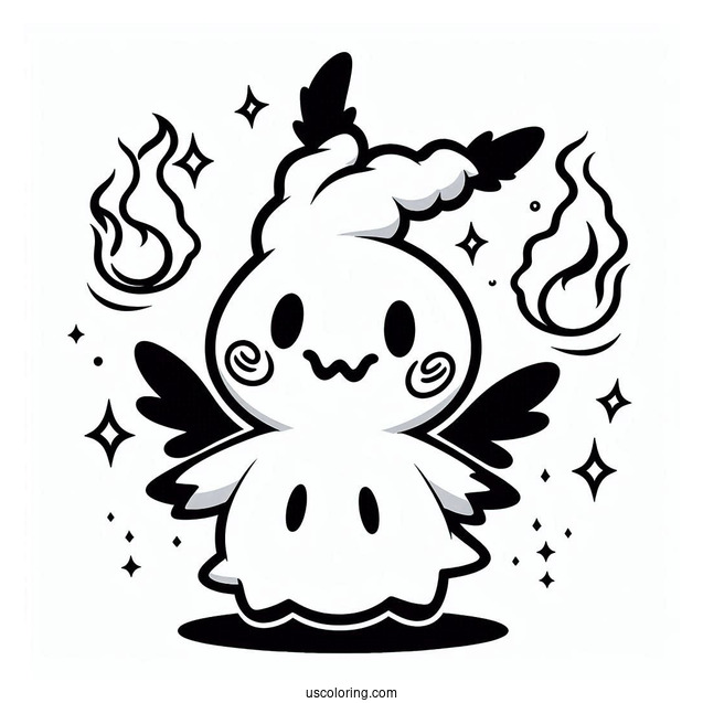 Coloring Sheet Of Mimikyu