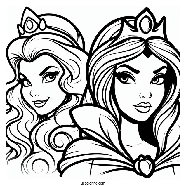 The Evil Queen Coloring Page