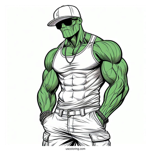 Hulk And Spider Man Coloring Page