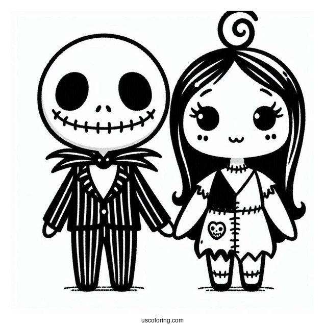 Kawaii Jack And Sally