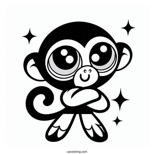 Mojo Jojo Monkey Coloring Page