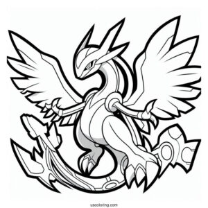 Mega Rayquaza Coloring Page