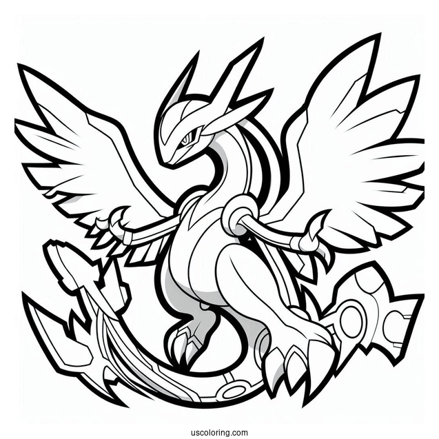 Mega Rayquaza Coloring Page