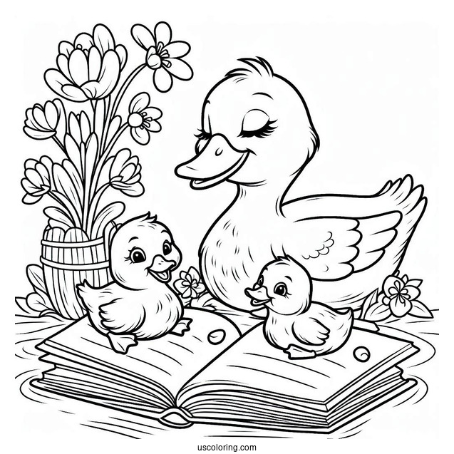 Storytime with Mama Duck and Baby Ducks
