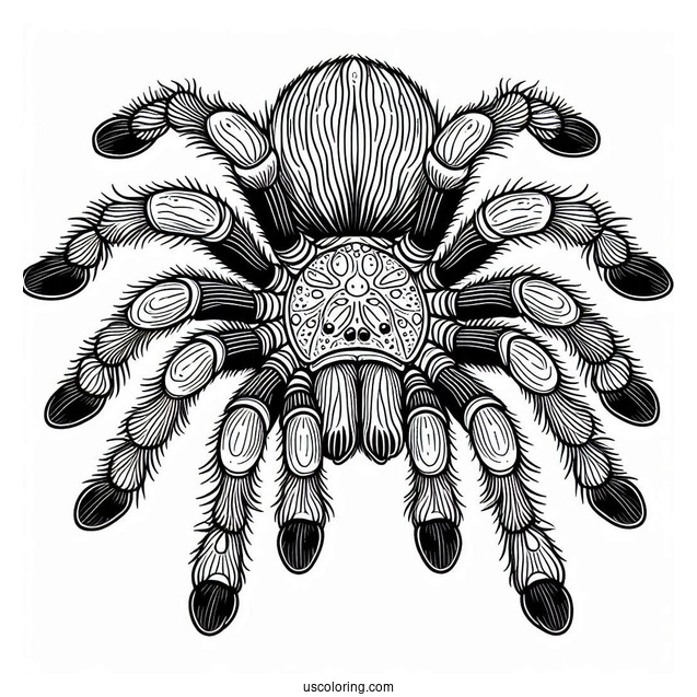 Mexican Tarantula Coloring Page