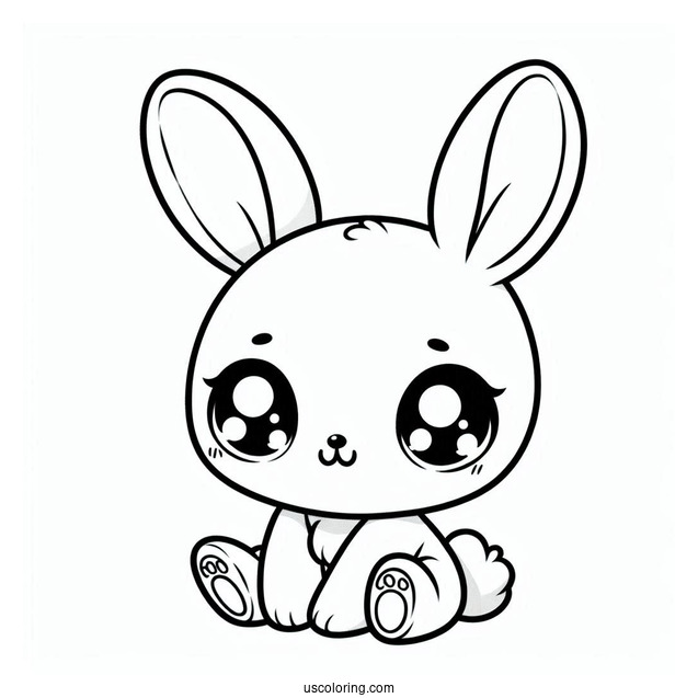 Cute Baby Bugs Bunny Coloring Page