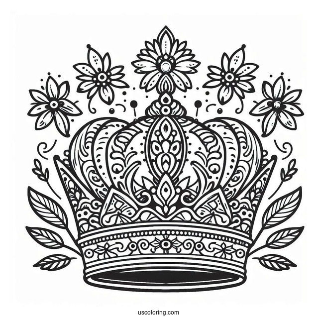 Eastern Crown Coloring In For Preschoolers