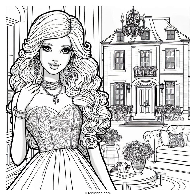 Barbie At The Dream House Mansion