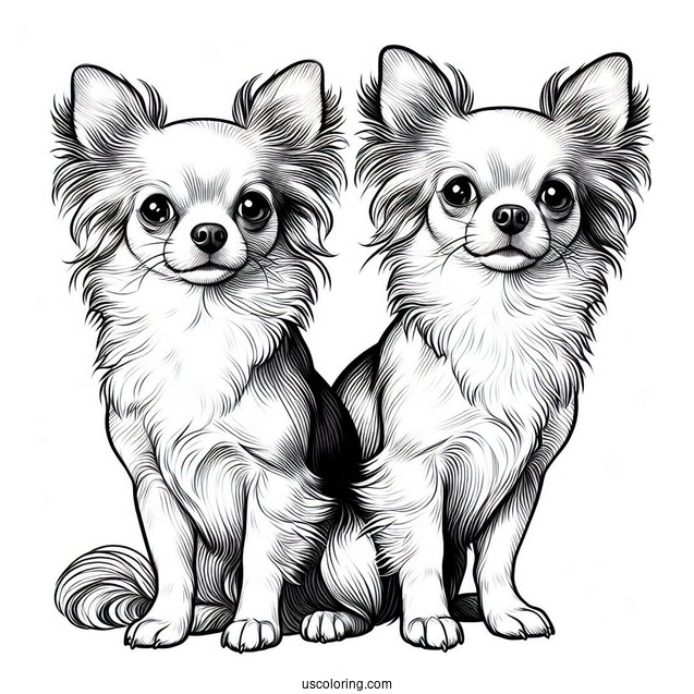 Realistic Chihuahua Coloring Page