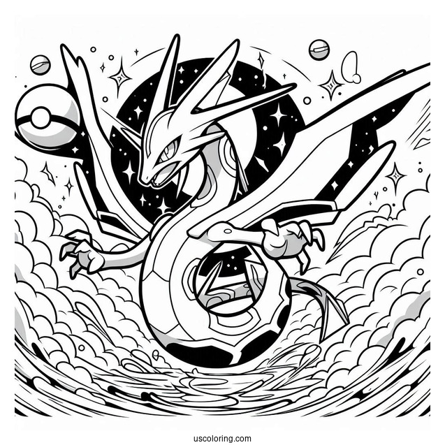 Rayquaza In Battle Mode