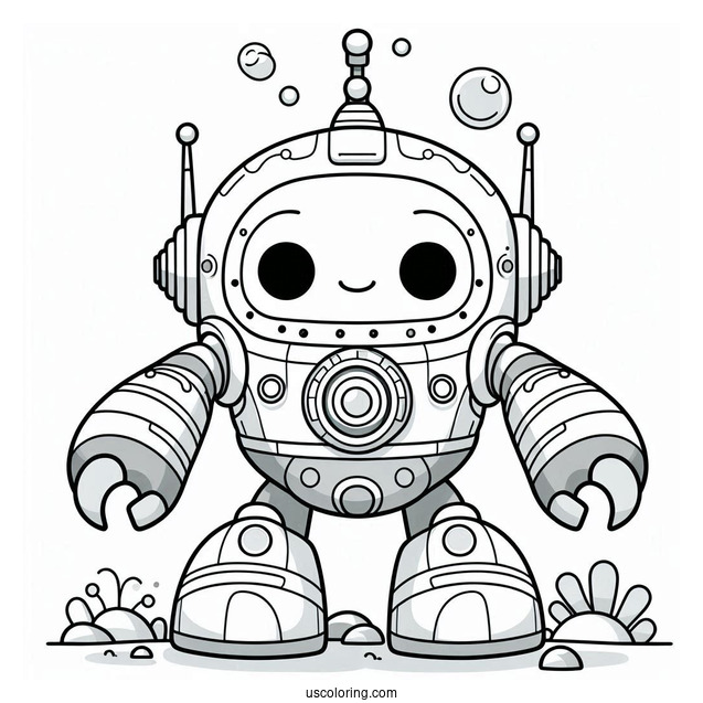 Octonauts Coloring Page Of Gup Z Giant Robot