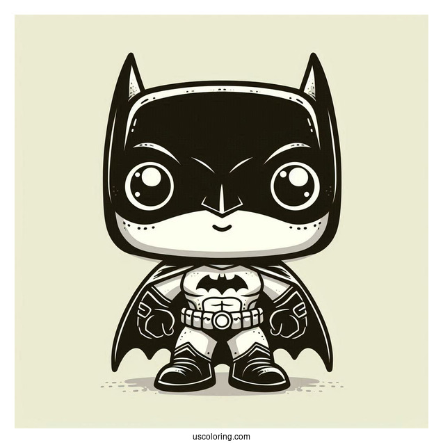 Cute Funko Pop Coloring Sheet