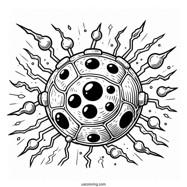 Detailed Coloring Page Of Cell