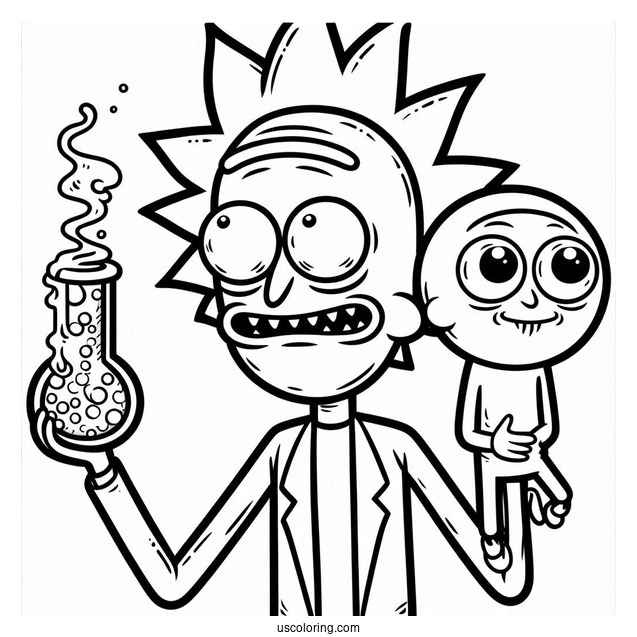 Mr. Meeseeks Coloring Page